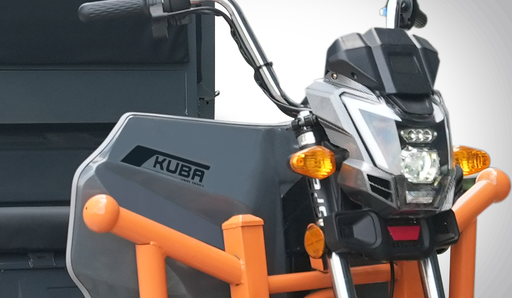 Tricicletă electrică Light Cargo - Bare de protecție și faruri LED